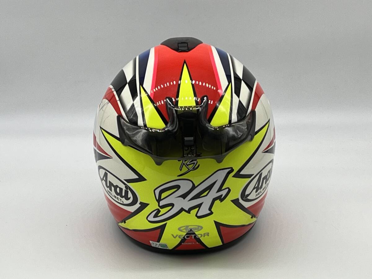 Arai アライ VECTOR Schwantz Restyle ベクタ シュワンツ 直筆サイン入り フルフェイスヘルメット Mサイズ_画像5