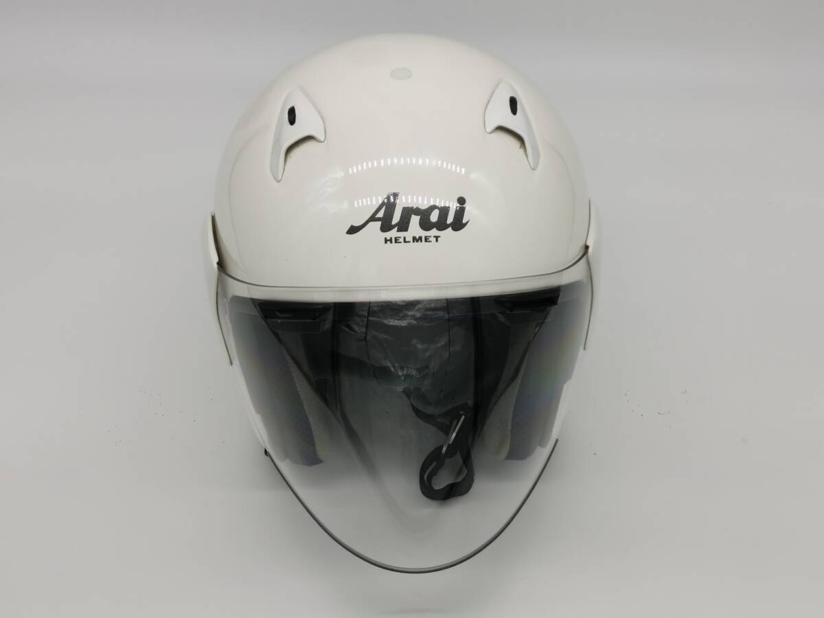 Arai アライ SZ-F ホワイト SZF 白 ジェットヘルメット Lサイズの画像3