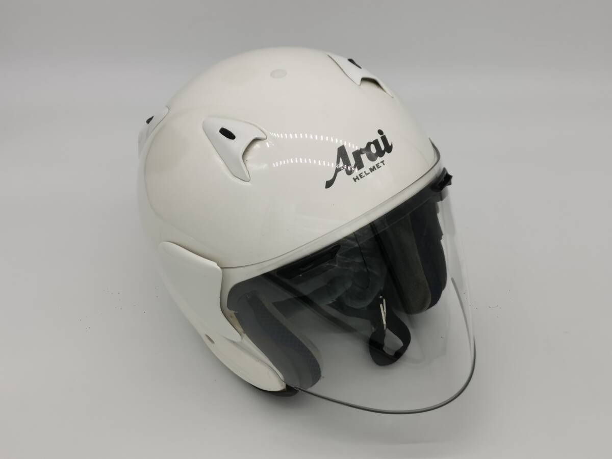 Arai アライ SZ-F ホワイト SZF 白 ジェットヘルメット Lサイズ_画像1