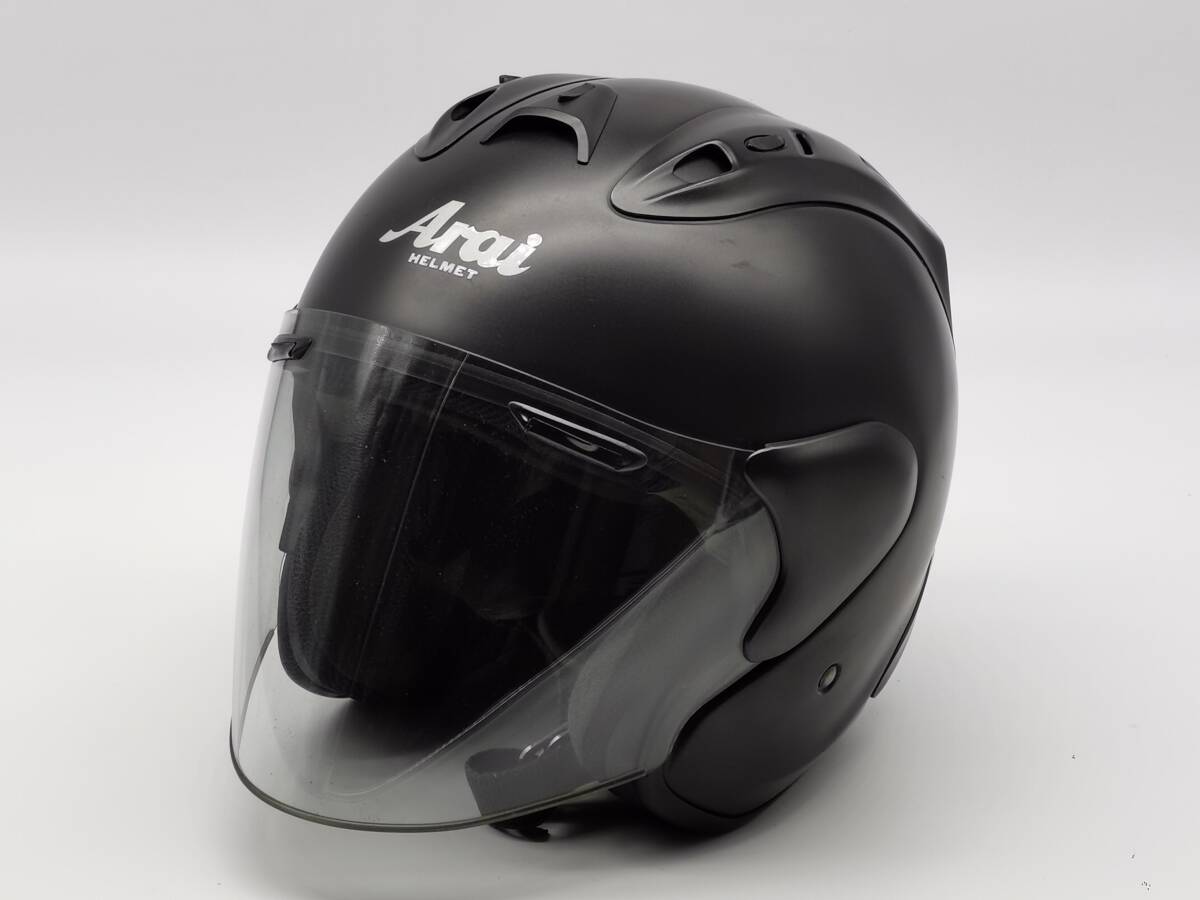 Arai アライ SZ-RAM4 FLAT BLACK フラット黑 SZ-Ram4 ジェットヘルメット Lサイズ_画像4