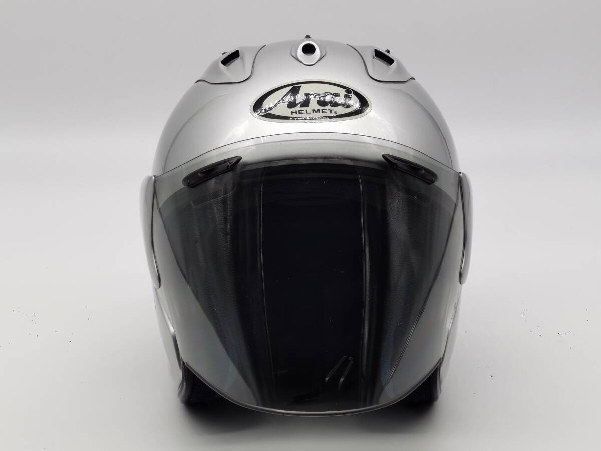 Arai アライ SZ-RamⅡ SILVER シルバー SZ-Ram2 ジェツトヘルメット Sサイズ_画像3