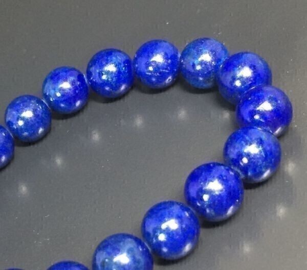 【Premio Fortuna】ラピスラズリ8ミリブレスレット 高貴の青 使いやすい8ミリ珠 内径約16.5センチ弱 506131■■の画像1