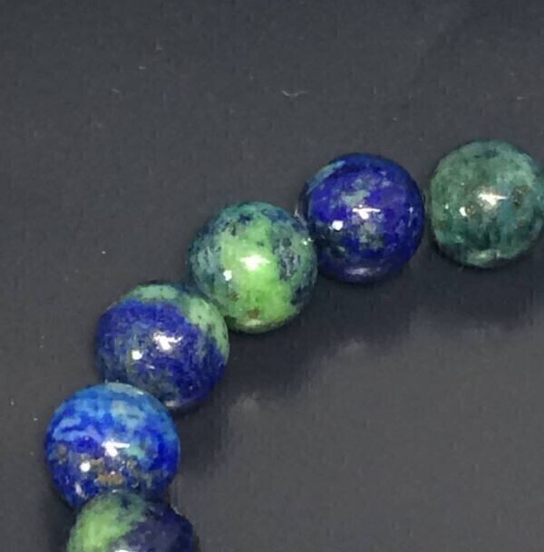 ラピスラズリ 鳳凰ラピスラズリブレスレット 8ミリ珠を約22粒使用 約16.5センチ(内径) 幅広い効果508063A2の画像5