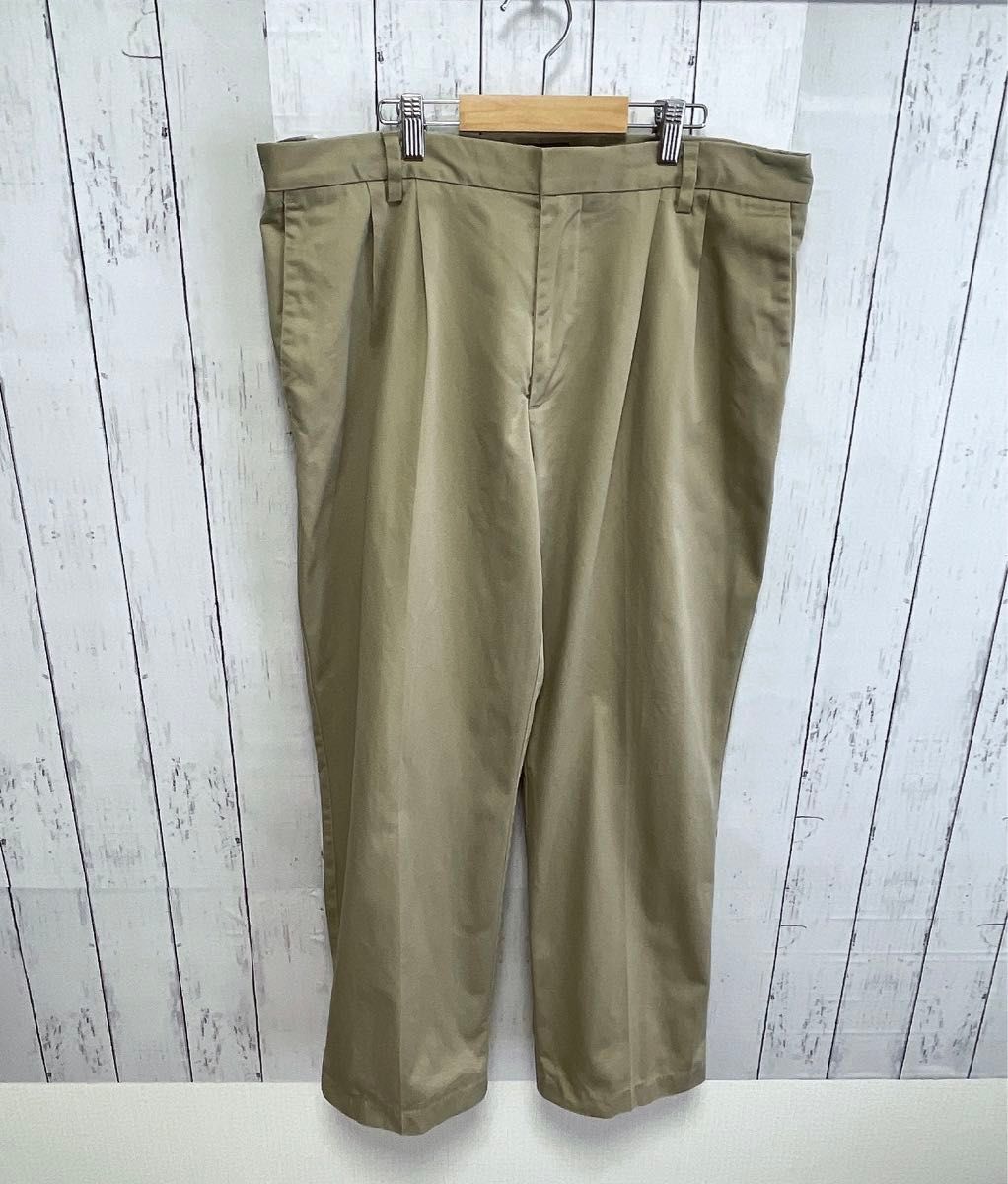 DOCKERS　チノパン　コットンパンツ　ワイド　ベージュ　W36　USA古着