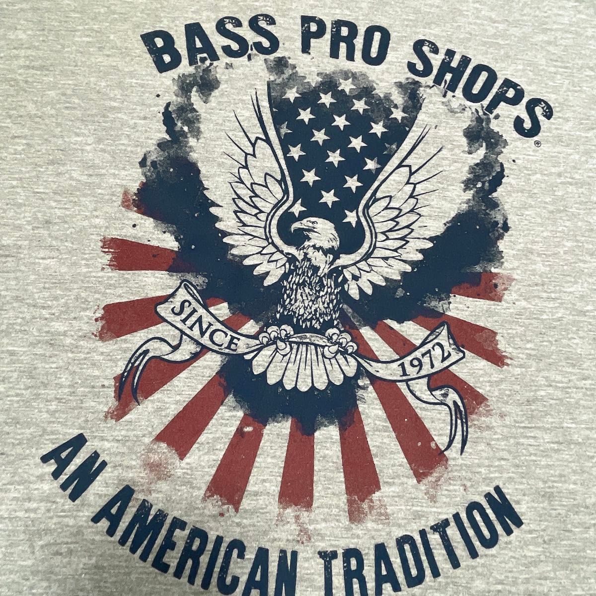 Bass Pro Shops　Tシャツ　XL　グレー　イーグル　プリント　古着