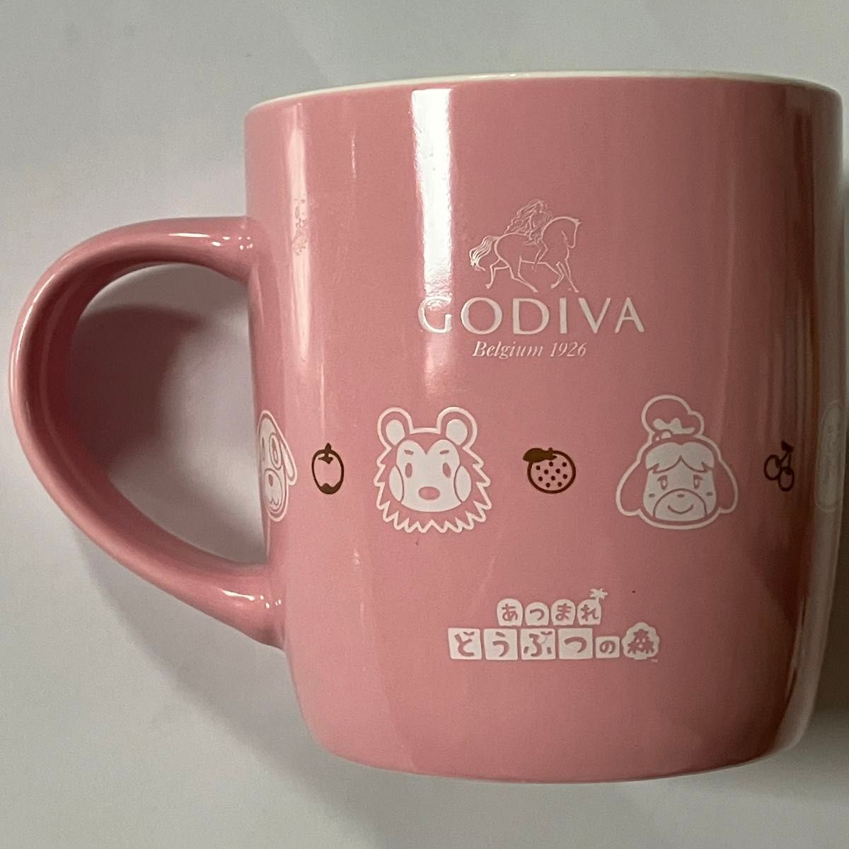 新品未使用 GODIVA ゴディバ バレンタイン あつまれどうぶつの森 陶器製 マグカップ ピンクカラー