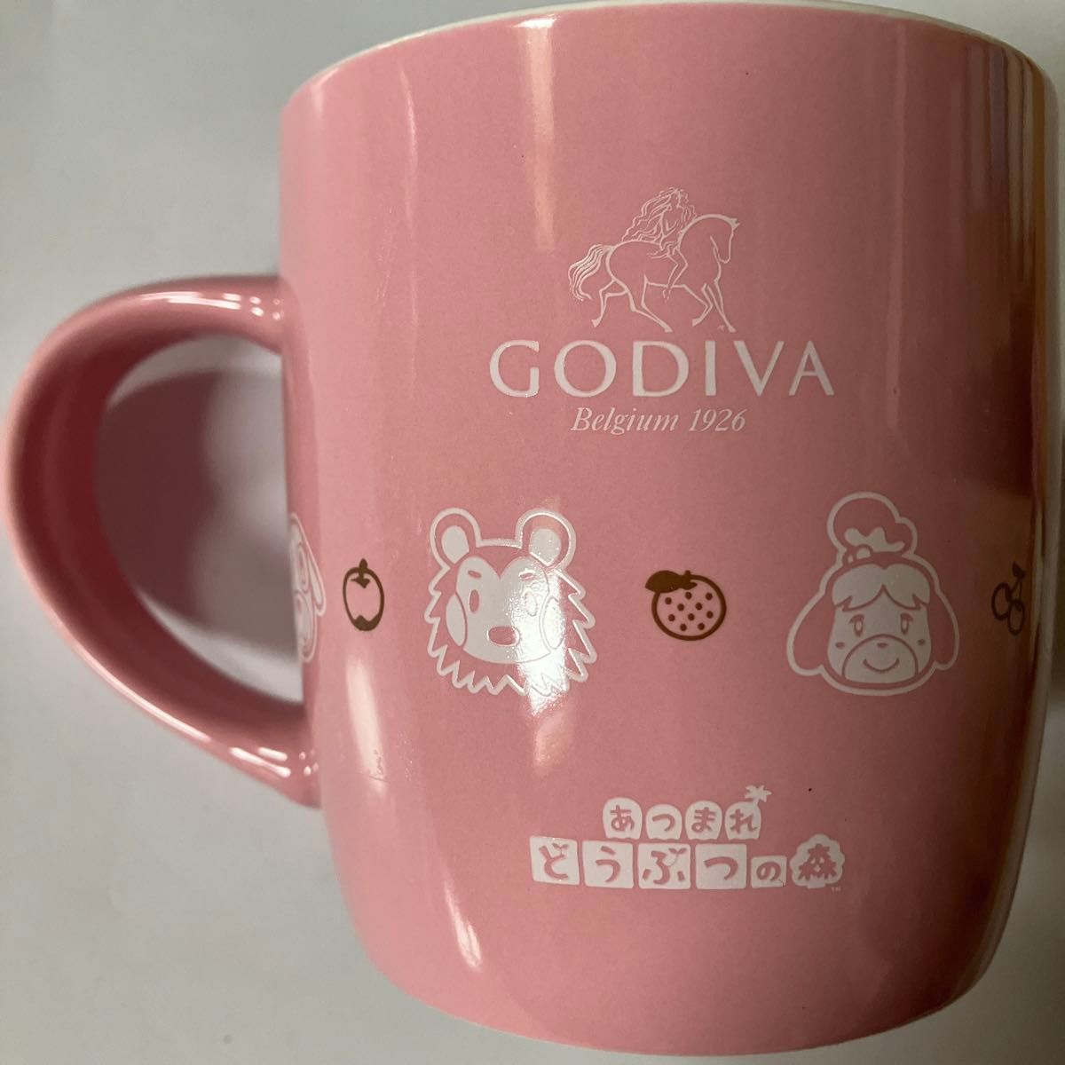 新品未使用 GODIVA ゴディバ バレンタイン あつまれどうぶつの森 陶器製 マグカップ ピンクカラー