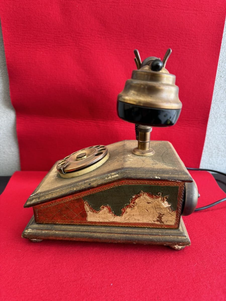  telephone machine antique retro interior desk telephone machine telephone that time thing Showa Retro TELART foreign-made present condition ..