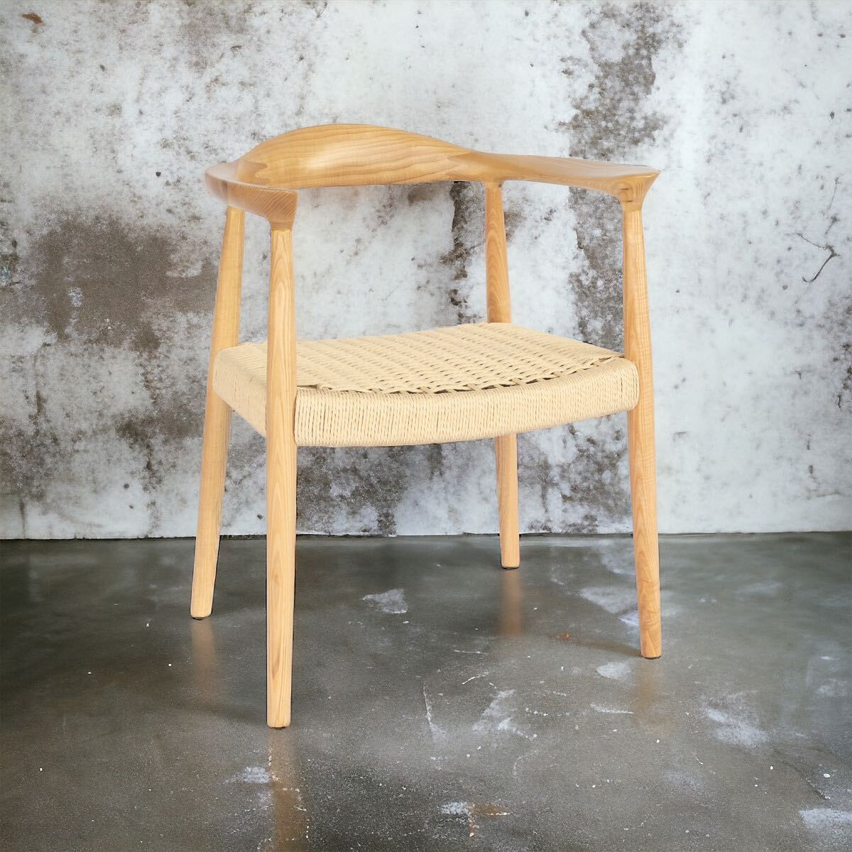 PAPER CODE CHAIR - BEIGE / アームチェア ダイニングチェア PAPER CODE CHAIR - BEIGE / アームチェア ダイニングチェア