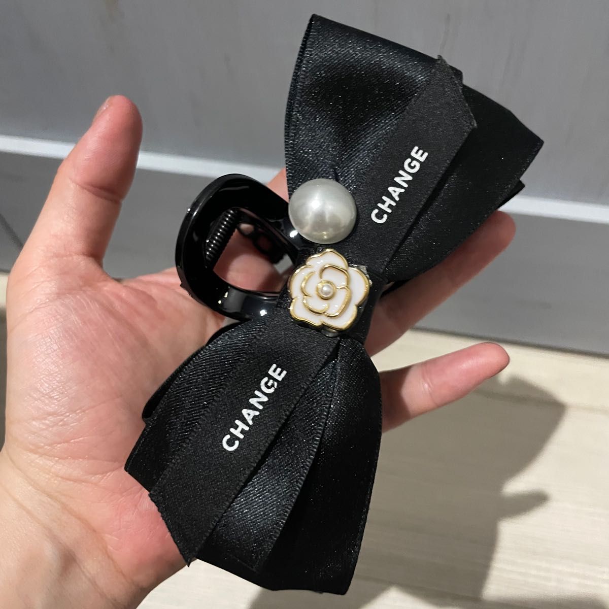 新品未使用 リボン ヘアクリップ ヘアアレンジ CHANEL 風 新品未使用 リボン ヘアクリップ ヘアアレンジ CHANEL 風