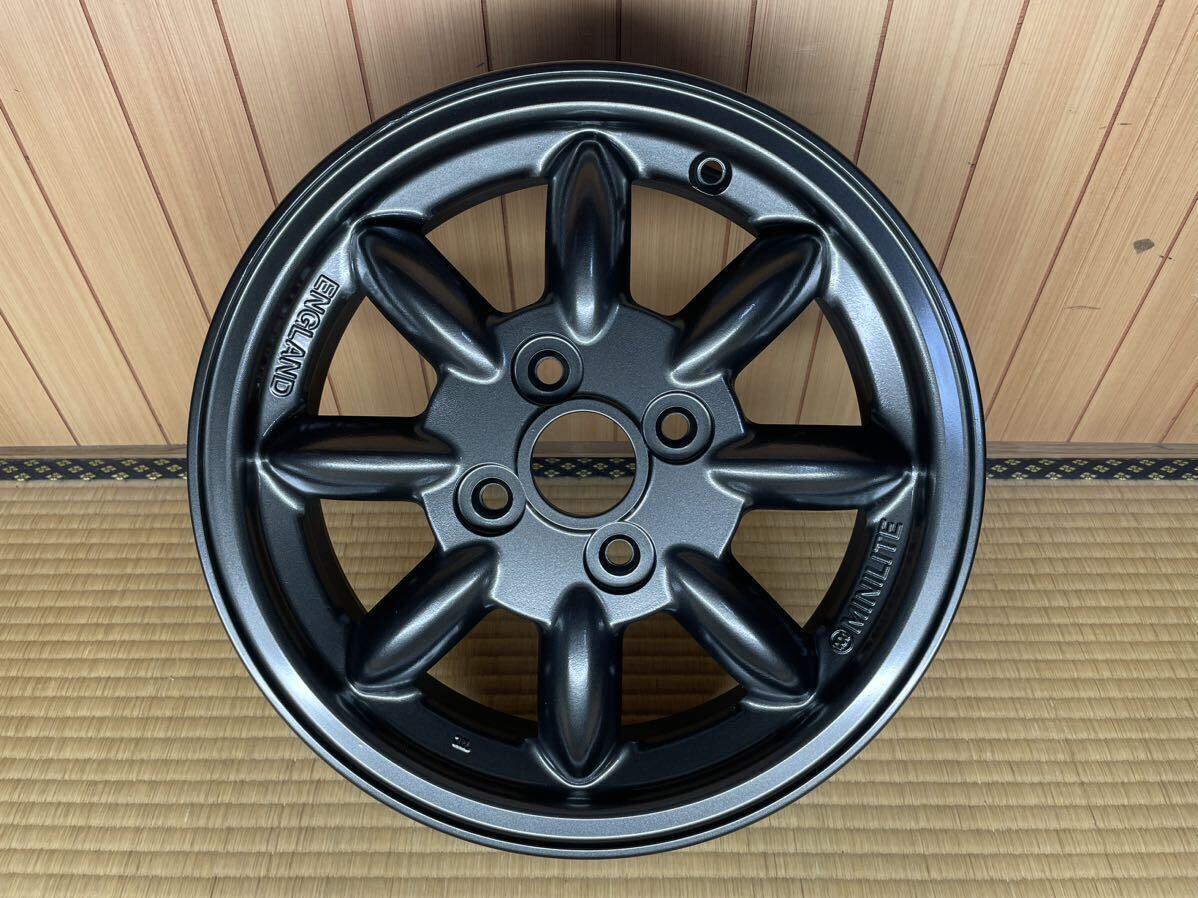 ダイハツ純正 MINILITE ミニライト 4本 14×4.5J ET45 4H PCD100 ガンメタ _画像5