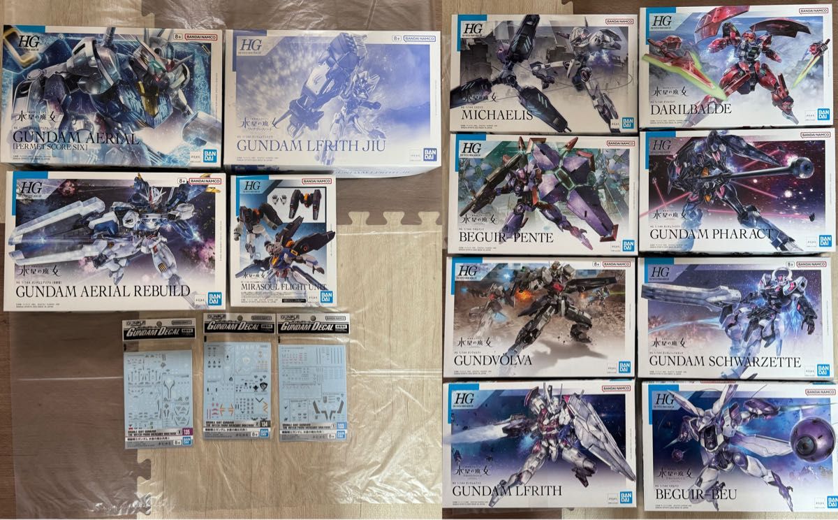 HG 水星の魔女 8体セット まとめ売り 完成品 ガンプラ 水星の魔女 ガンプラ 8個まとめ売り 未開封 HG(ハイグレード)
