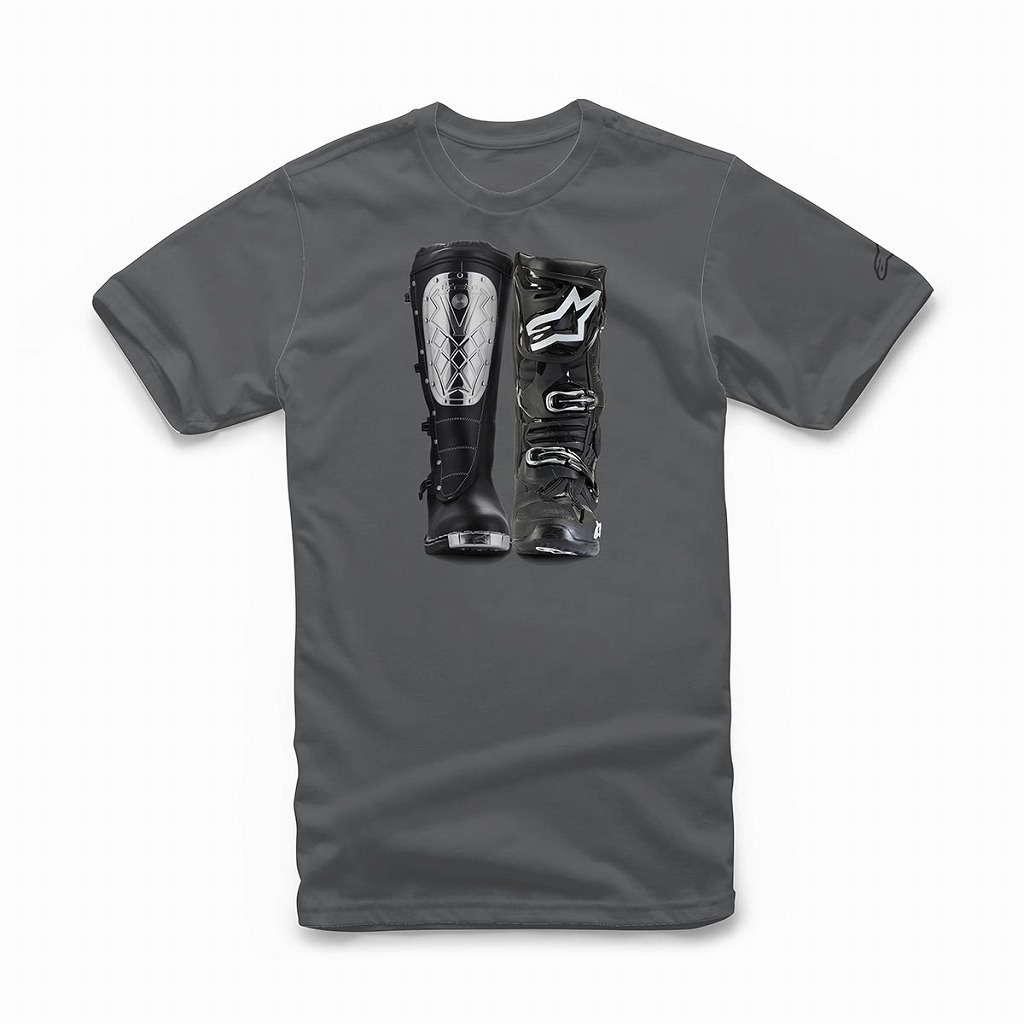 アルパインスターズ 1212-72026-18-M ビクトリールーツ Tシャツ チャコール M ロゴT 半袖 バイクウェア ダートフリーク_画像1