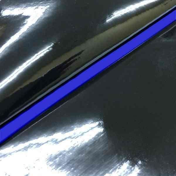 グロンドマン GR214HC550P50 国産シートカバー 被せるタイプ エナメルブラック/青パイピング PCX125(JF56) バイク/二輪車用_画像1