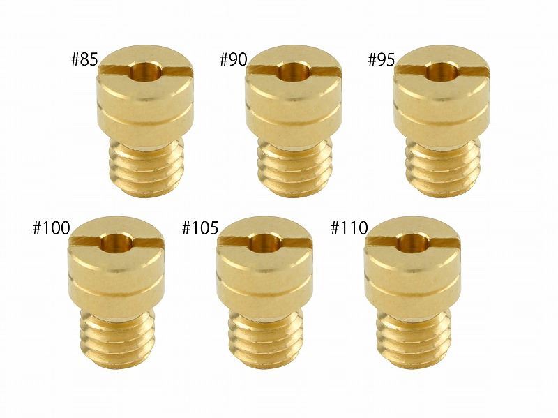 ポッシュフェイス 715609-10 メインジェットセット #85-#110 ケイヒン 丸小(5×6.7タイプ) ライブディオZX 各1個入り バイクの画像1