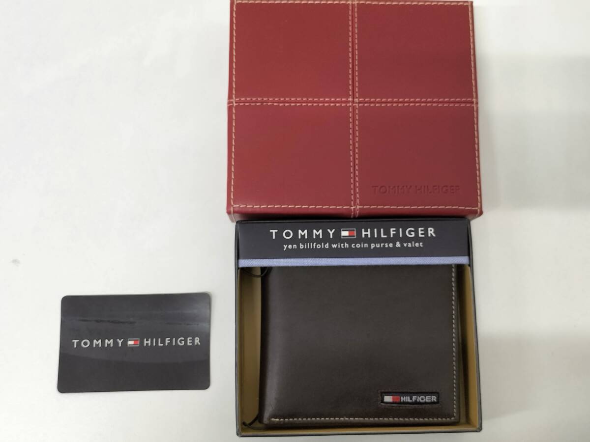 TOMMY HILFIGER トミーヒルフィガー 二つ折り財布 NO887の画像1