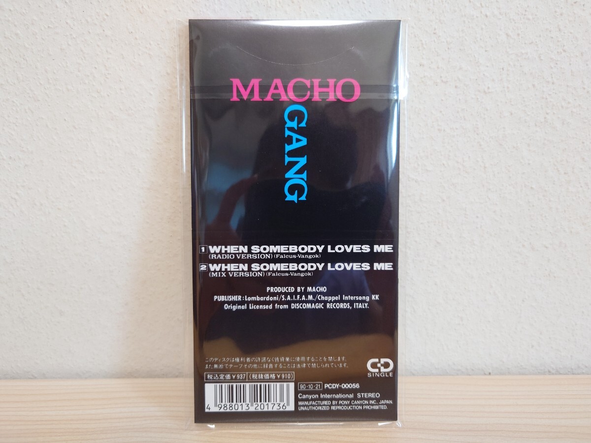 MACHO GANG / WHEN SOMEBODY LOVES ME マッチョギャング ホエン・サムバディ・ラヴズ・ミー EUROBEAT ユーロビート 8cm シングルCD