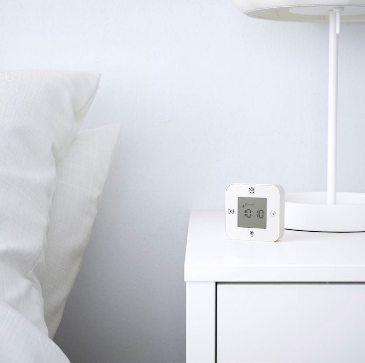 イケア　IKEA クロッキス　ホワイト　 置き時計　多機能　アラーム　タイマー