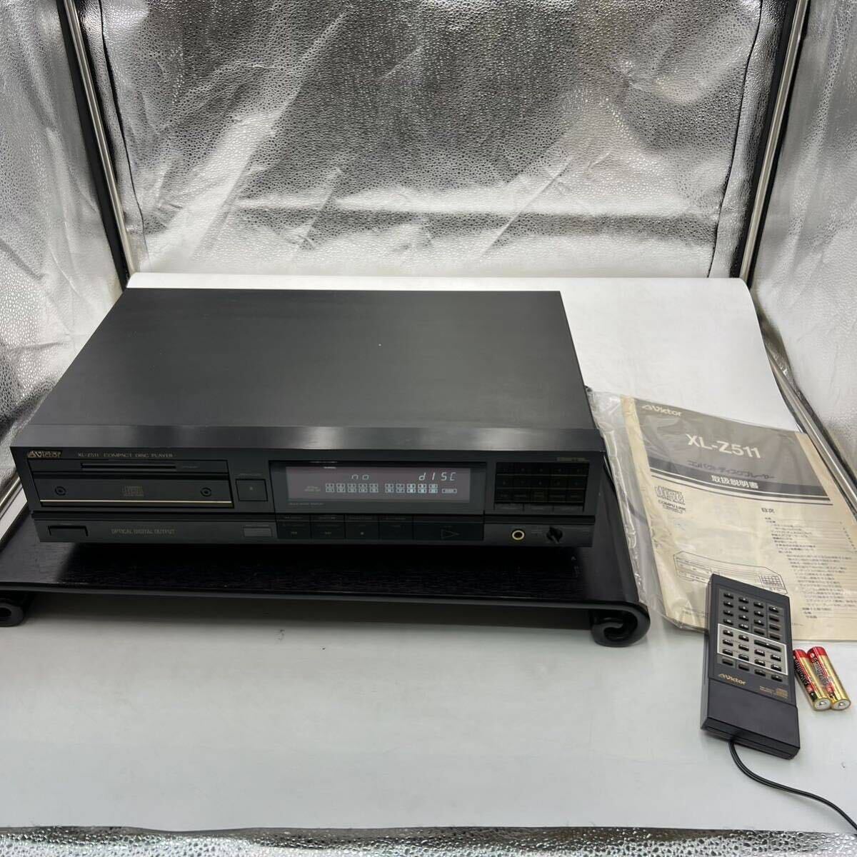 C834 Y Victor ビクター CDプレーヤー XL-Z511 取説リモコンあり 1987年購入当時約59800円_画像1