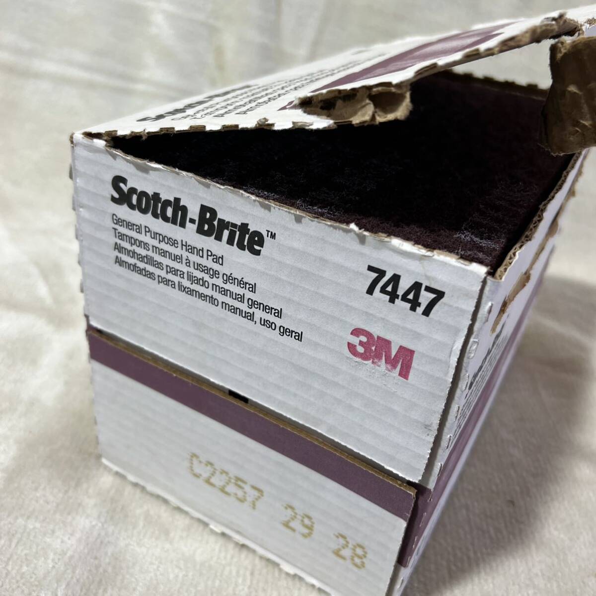 C881 Scotch Brite Scotch bright saucepan burnishing scorching dropping 20 sheets entering original box equipped unused storage goods 