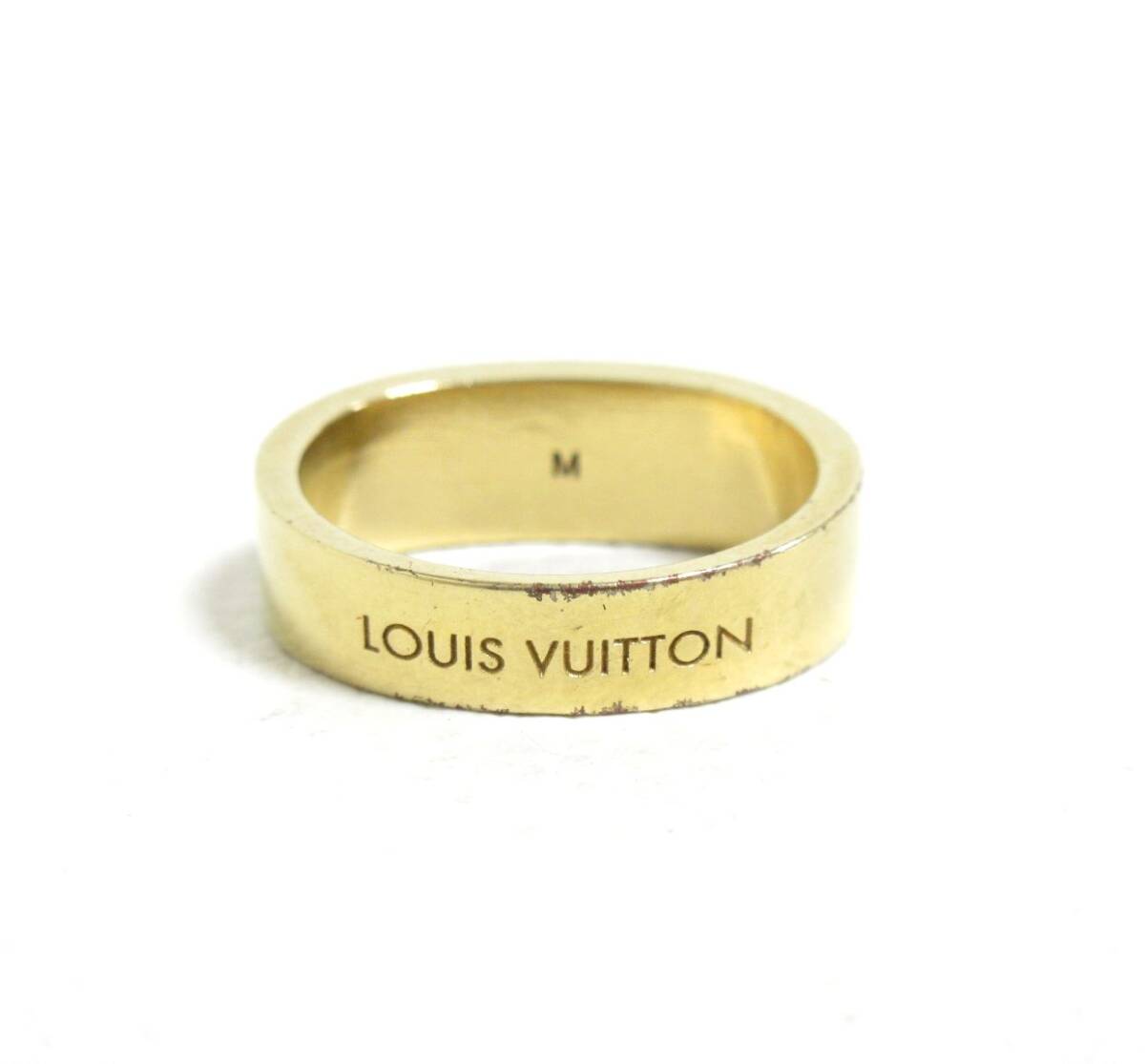 12690◆【SALE】LOUIS VUITTON ルイヴィトン M66421 バーグ ギミア リング/指輪【LE0112】M/約12号 MADE IN ITALY 中古 USED_画像3