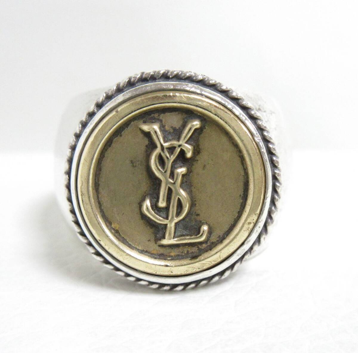 12760◆Button Works x Larry Smith YSL Vintage Button Ring ラリースミス ボタンワークス リング/指輪 925【約17号】 中古 USEDの画像1