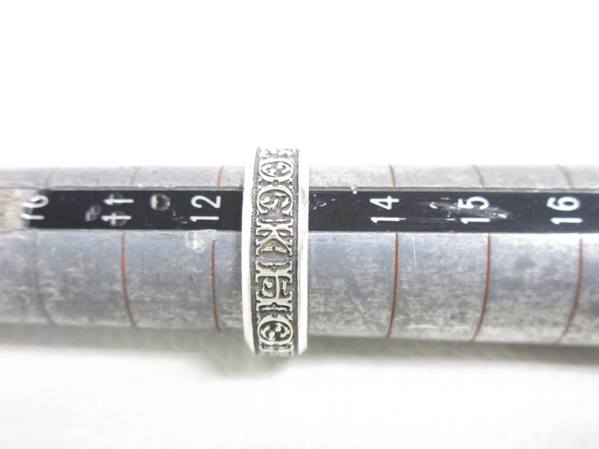 12657◆SLH SHARE LOCK HOMES ロゴリング【 約13号】SILVER シルバー925 中古 USEDの画像6