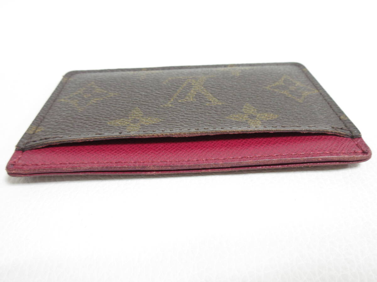 12834◆【SALE】LOUIS VUITTON ルイヴィトン モノグラム M60703 ポルト カルト サーンプル【CA3166】カードケース MADE IN SPAIN 中古 USED_画像4