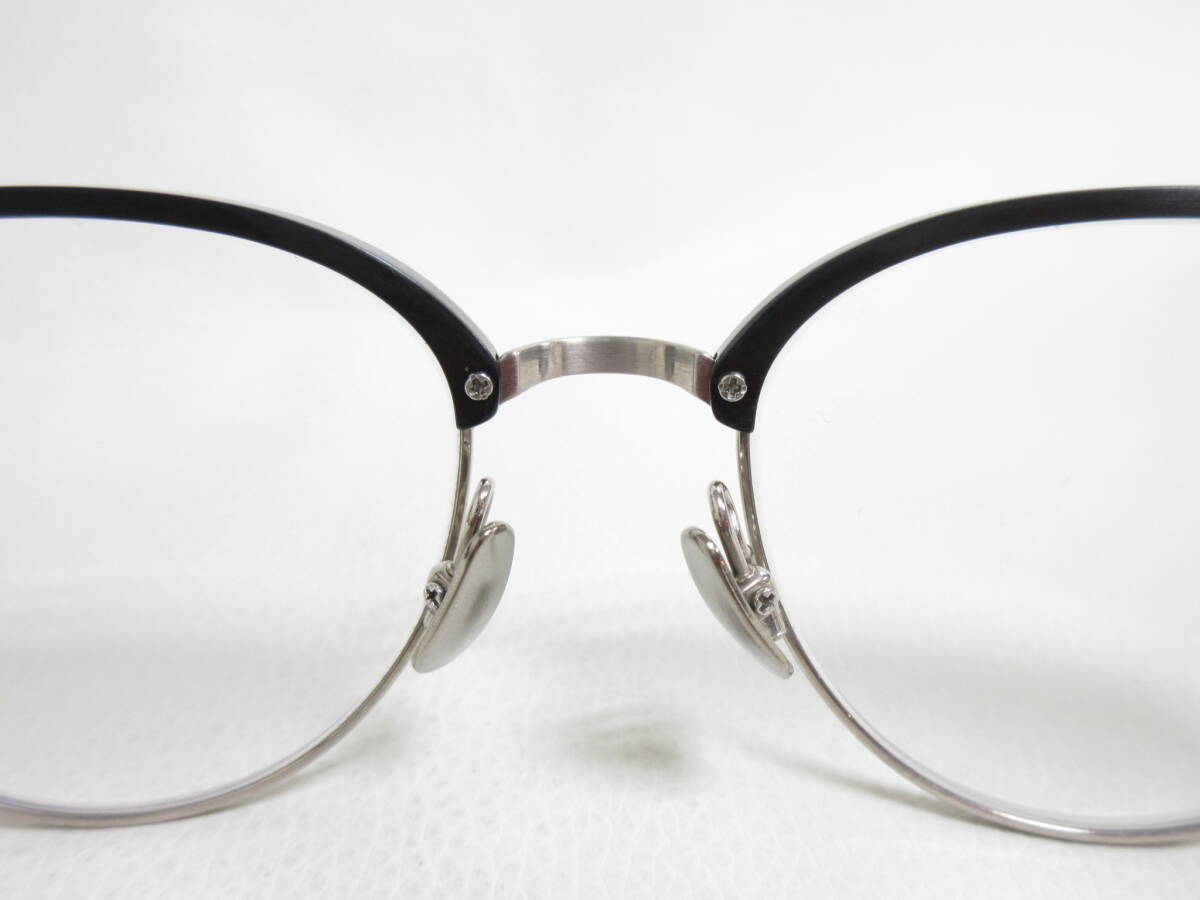12877◆金子眼鏡 KANEKO OPTICAL KJ-41 BKBS 50□20-145 PURETITANIUM メガネ/眼鏡 MADE IN JAPAN 中古 USEDの画像4