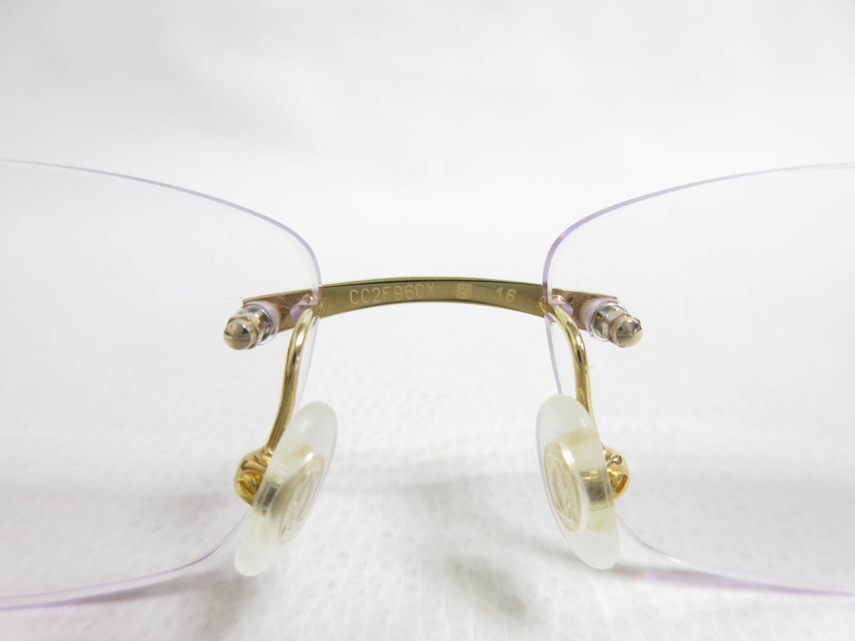 12917◆Cartier カルティエ CT0086O 001 135 (CC2F96CX) TITANIUM メガネ/眼鏡 MADE IN FRANCE 中古 USED_画像5