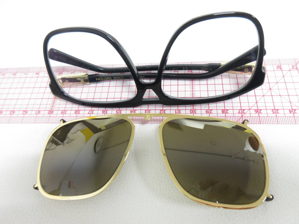 12952◆LOUIS VUITTON ルイ ヴィトン Z1085E LVサテライト 58□15 145【RG1128】サングラス MADE IN ITALY 中古 USED_画像9