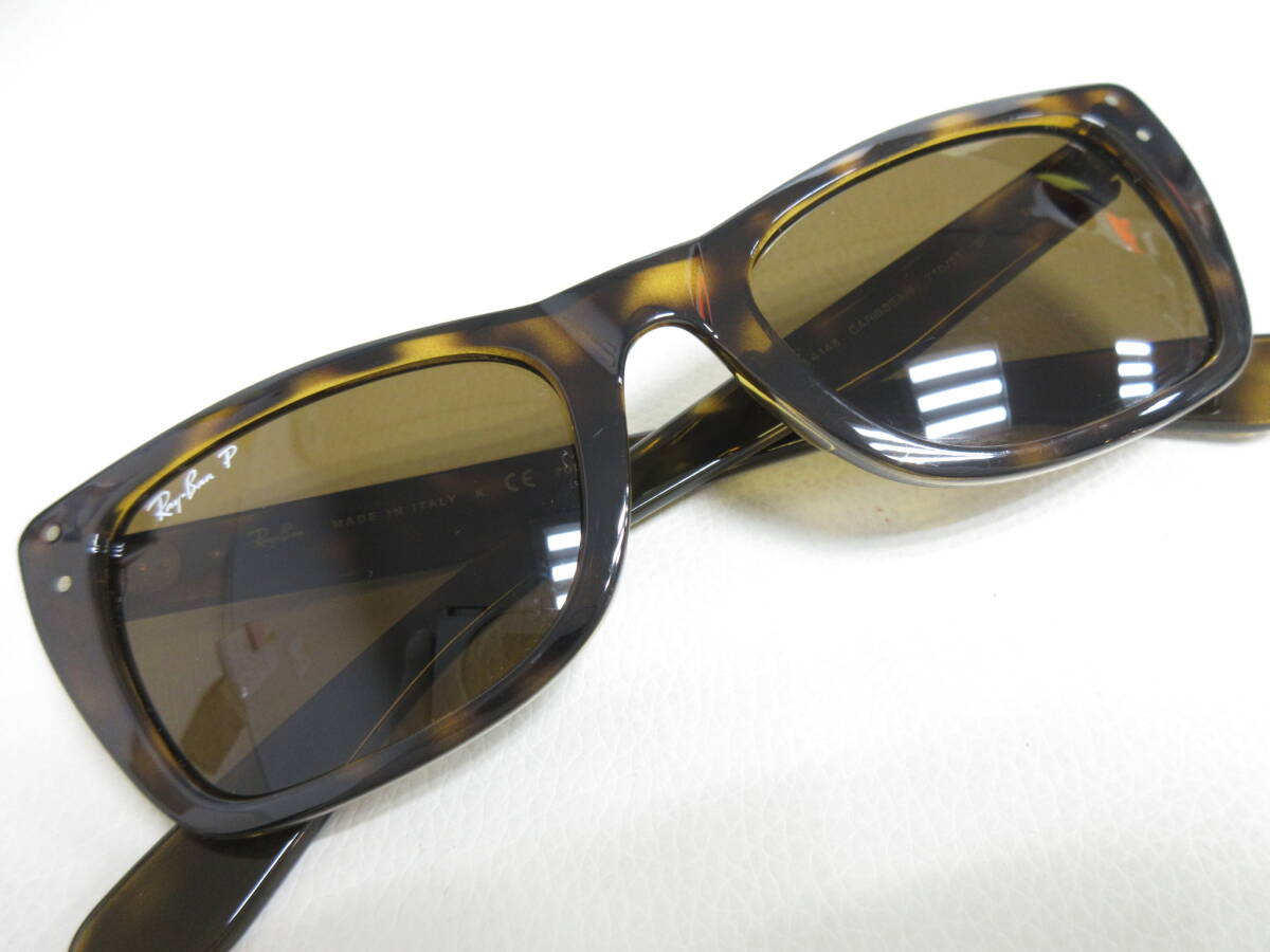 12996◆Ray-Ban レイバン CARIBBEAN RB4148 701/57 POLARIZED 偏光 サングラス MADE IN ITALY 中古 USED_画像8