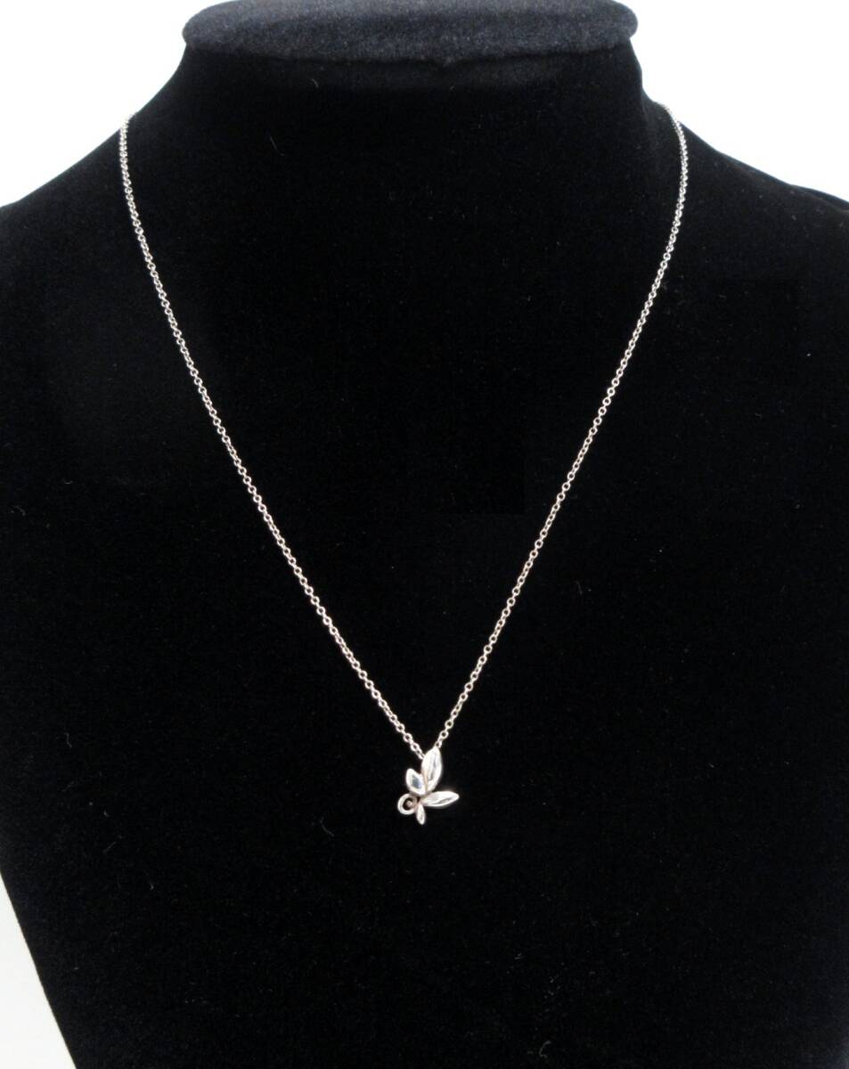 12744◆TIFFANY＆Co. ティファニー オリーブリーフ チェーンネックレス パロマピカソ シルバー925 Ag925 中古 USED