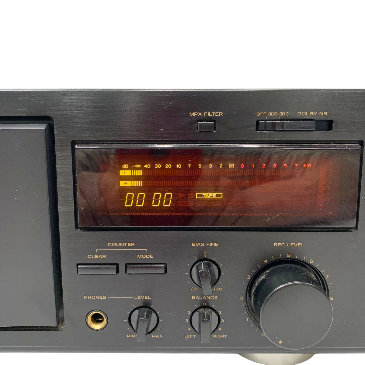 24C221_3 TEAC ティアック 3ヘッドカセットデッキ V-1010 現状品 難あり 中古 オーディオ機器 音響機器 の画像6