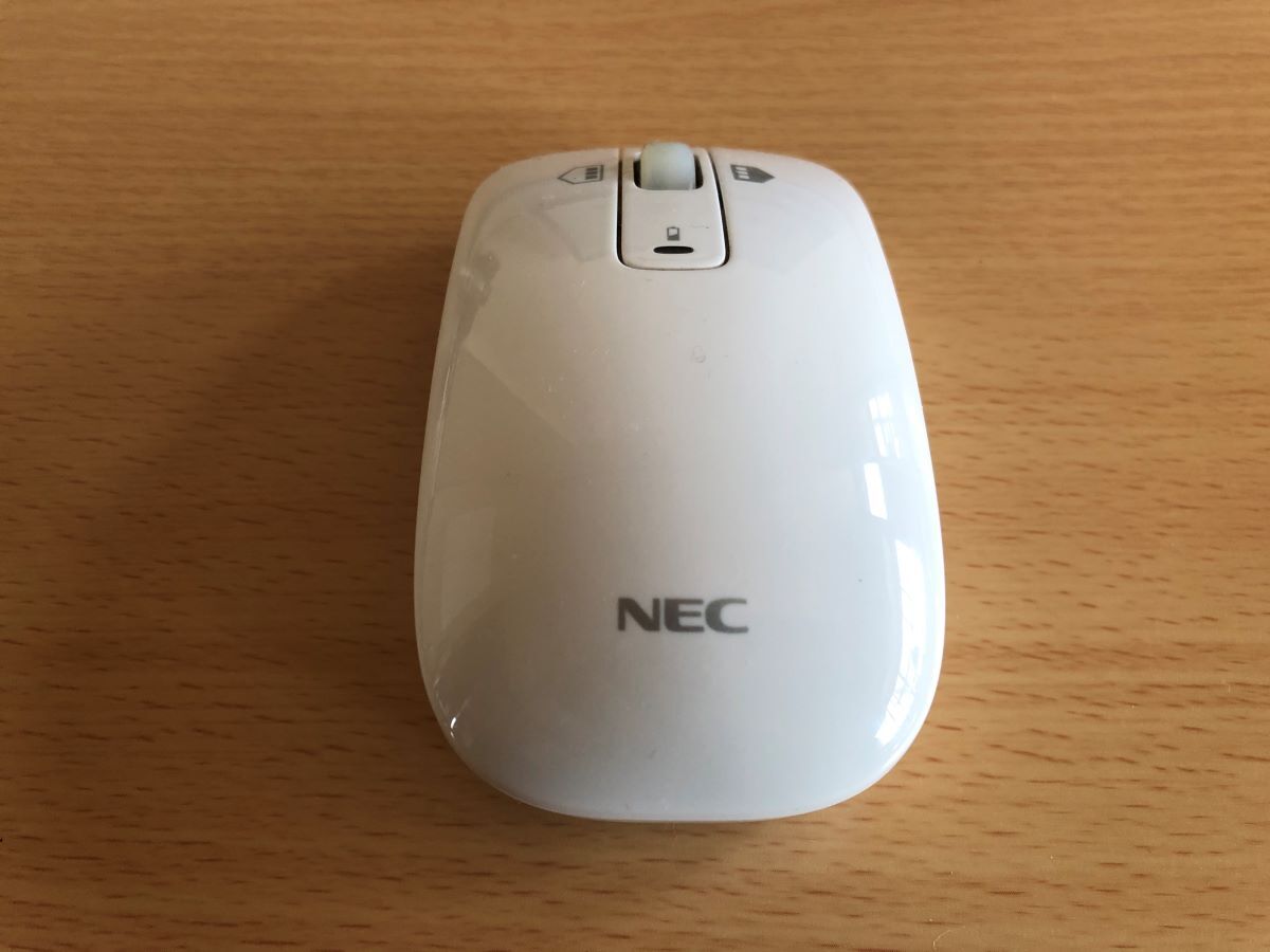 ★☆ NEC ワイヤレスマウス レーザーマウス MG-1132 ワイヤレス 白の画像1