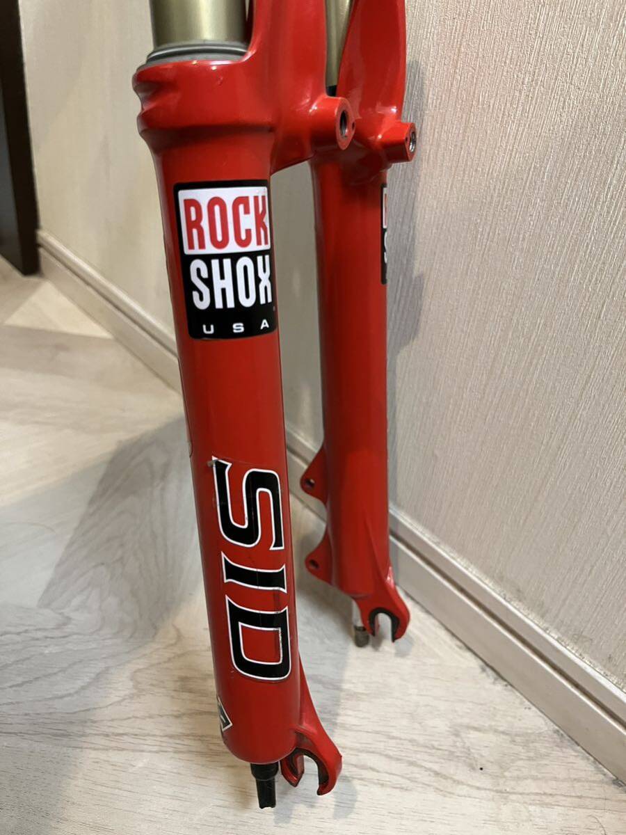 ROCKSHOX SID RACE フロントフォーク ロックショックス Vブレーキ、ディスクブレーキも可能 超軽量 検索用 FOX サスペンション XTRの画像3