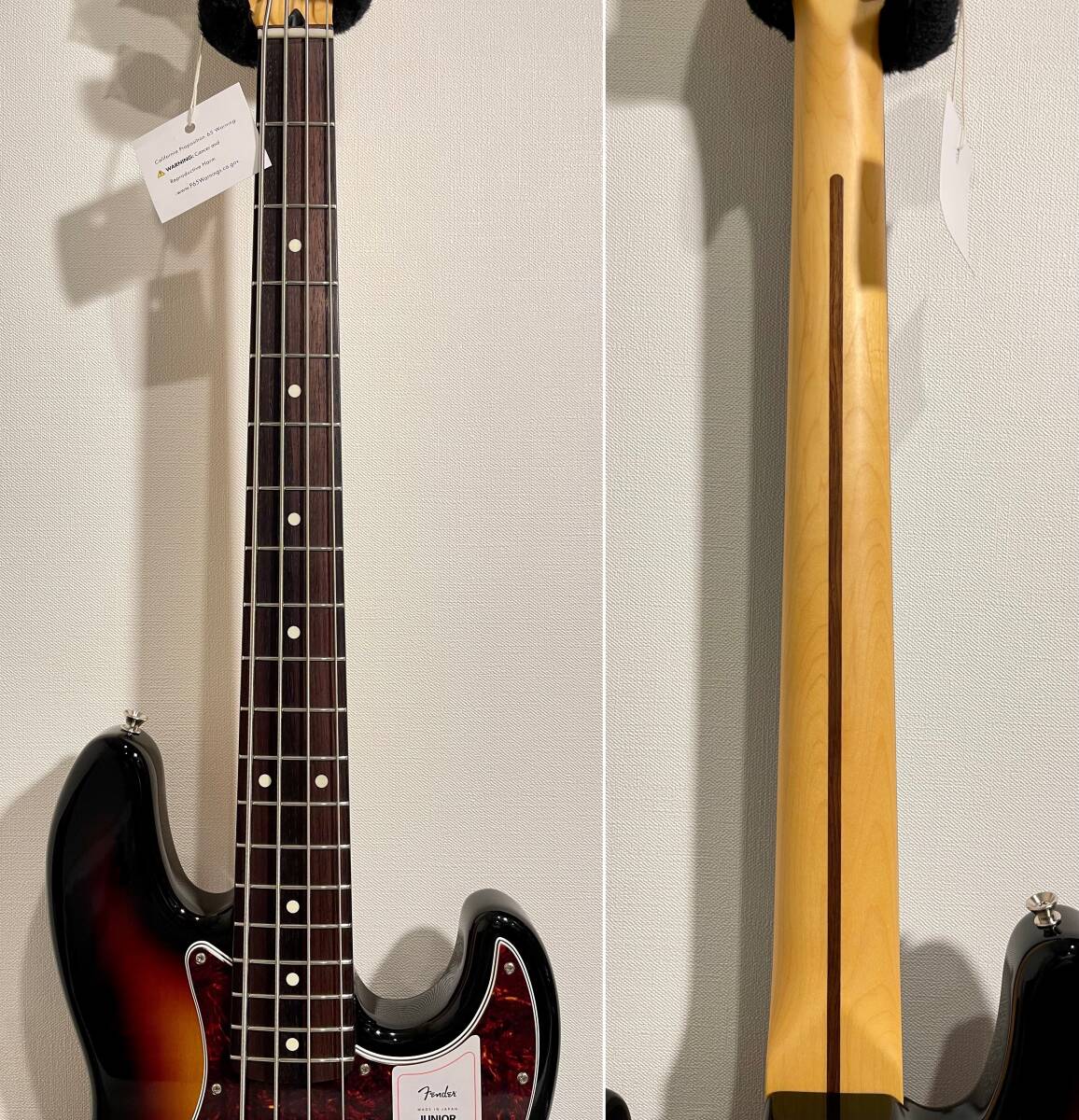 【美品】Fender Made in Japan Junior Collection Jazz Bass 3-Color Sunburst / フェンダー ジャズベース ショートスケール【送料無料】の画像5