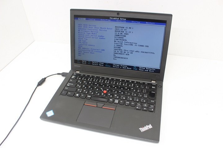 現状 ThinkPad X270 第7世代 core i5 7200U /8GB/12.5インチ/Wi-Fi/USB3.0/Type-C/HDMI端子/Win8モデル☆の画像2