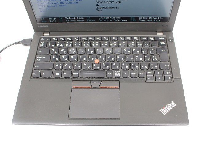 現状 ThinkPad X260 第6世代 Core i7 6500U /8GB/12.5インチ/Wi-Fi/USB3.0/HDMI端子/Win10モデル☆の画像4