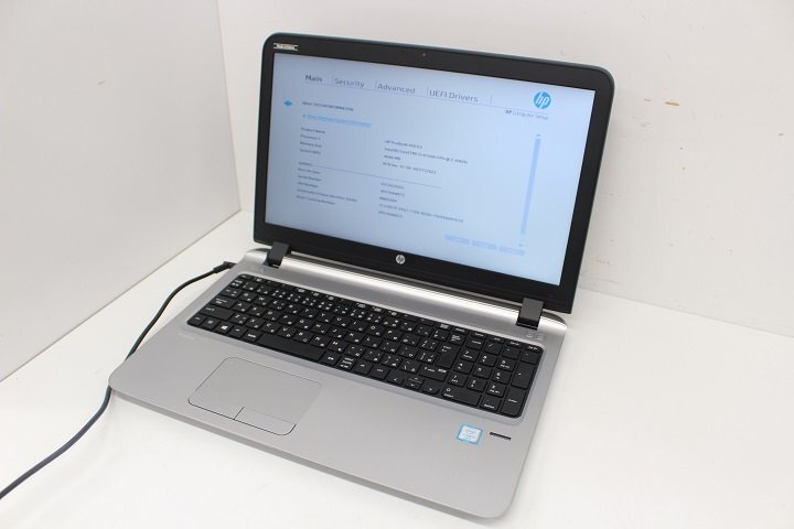 現状 ProBook 450 G3 第6世代 Core i3 6100U /4GB/15.6インチ/Wi-Fi/USB3.0/HDMI端子/Win8モデル☆の画像2