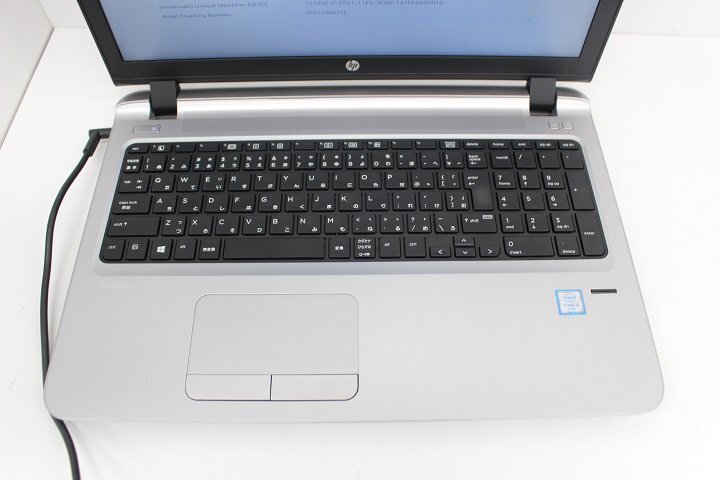 現状 ProBook 450 G3 第6世代 Core i3 6100U /4GB/15.6インチ/Wi-Fi/USB3.0/HDMI端子/Win8モデル☆の画像4