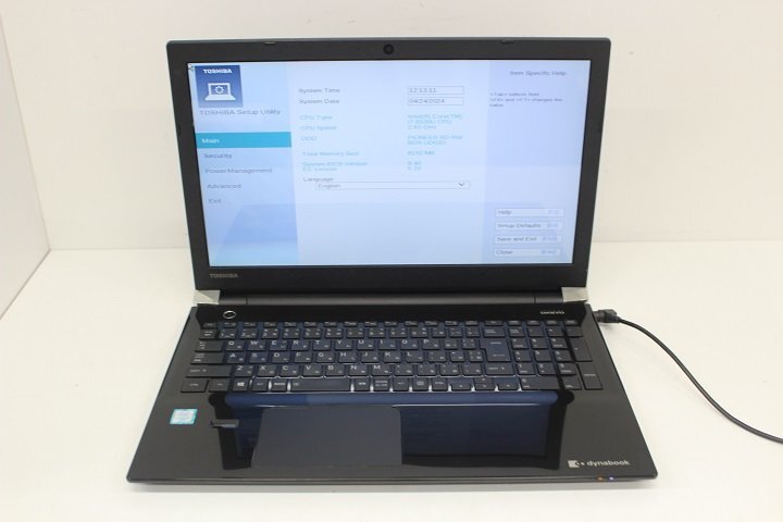 現状 dynabook T75/BBS 第6世代 Core i7 6500U /8GB/Blu-ray/15.6インチ/Wi-Fi/USB3.0/HDMI端子/Win10モデル☆_画像1