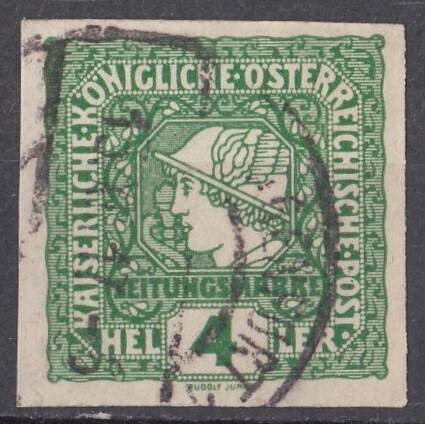 1916年オーストリア 新聞切手 マーキュリー 4hellerの画像1