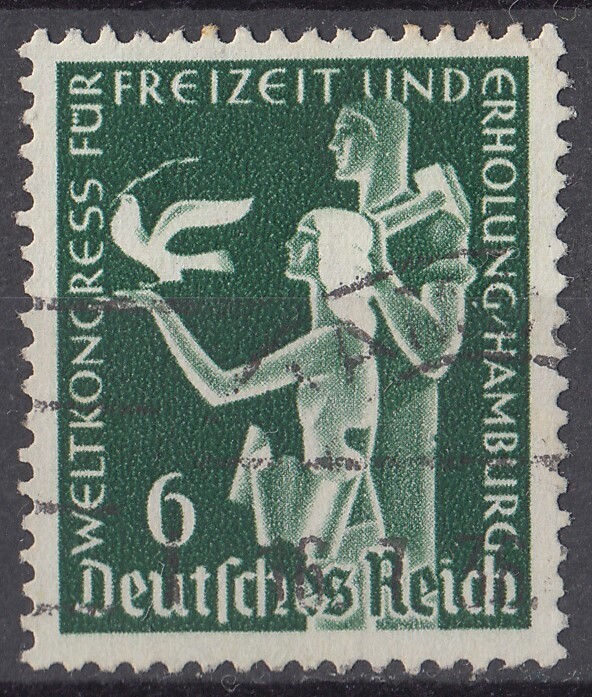 1936 год  Германия   мир  отпуск  *  ... воспоминание   марка   6pf