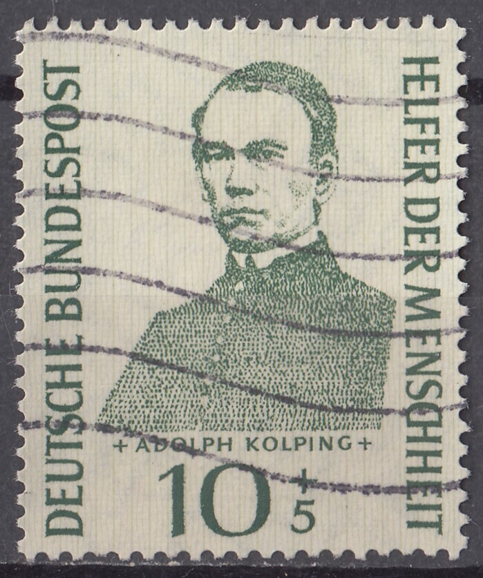 1955 year west Germany society welfare (koru pink ) commemorative stamp 10+5pf