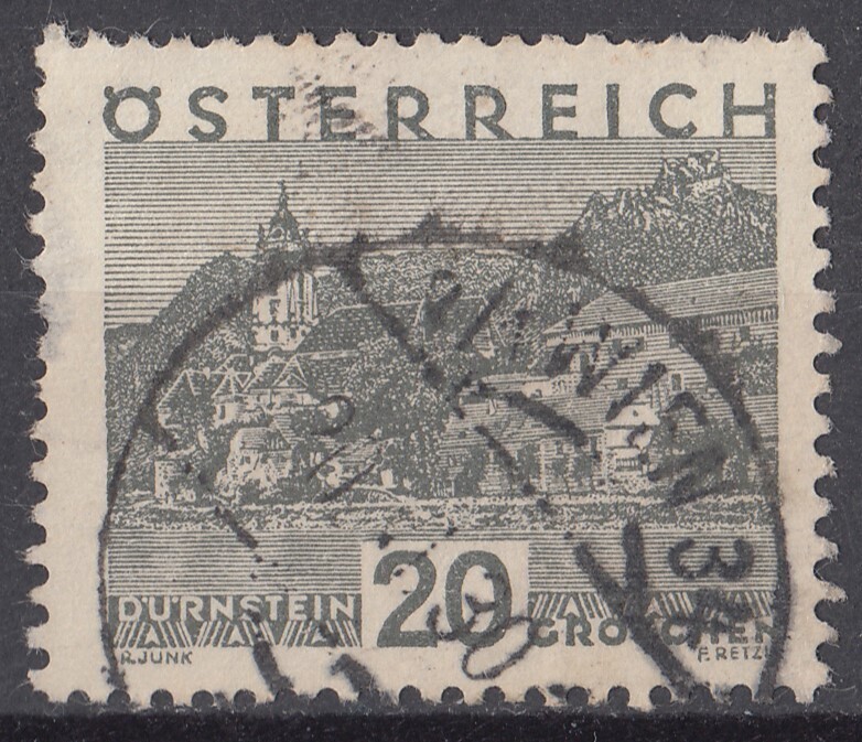 1929/30 year Austria stamp scenery 20g