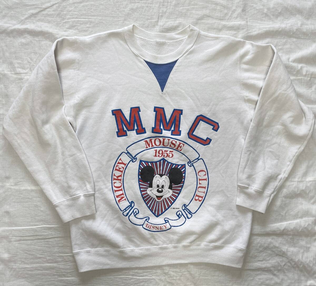 80's DISNEY MICKEY MOUSE CLUB ディズニー ミッキーマウスクラブ MMC ビンテージ スウェット 1982年 ライセンス品 前V_画像4