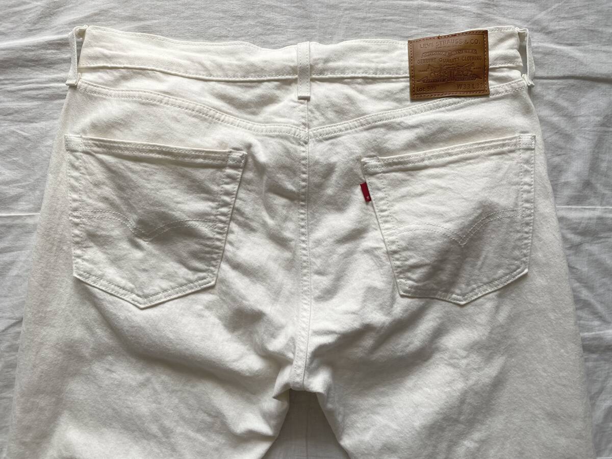 LEVI'S PREMIUM 505 w33 00505-2528 リーバイス プレミアム 505 ストレッチ サークルR タブ オフホワイト 生成り _画像6