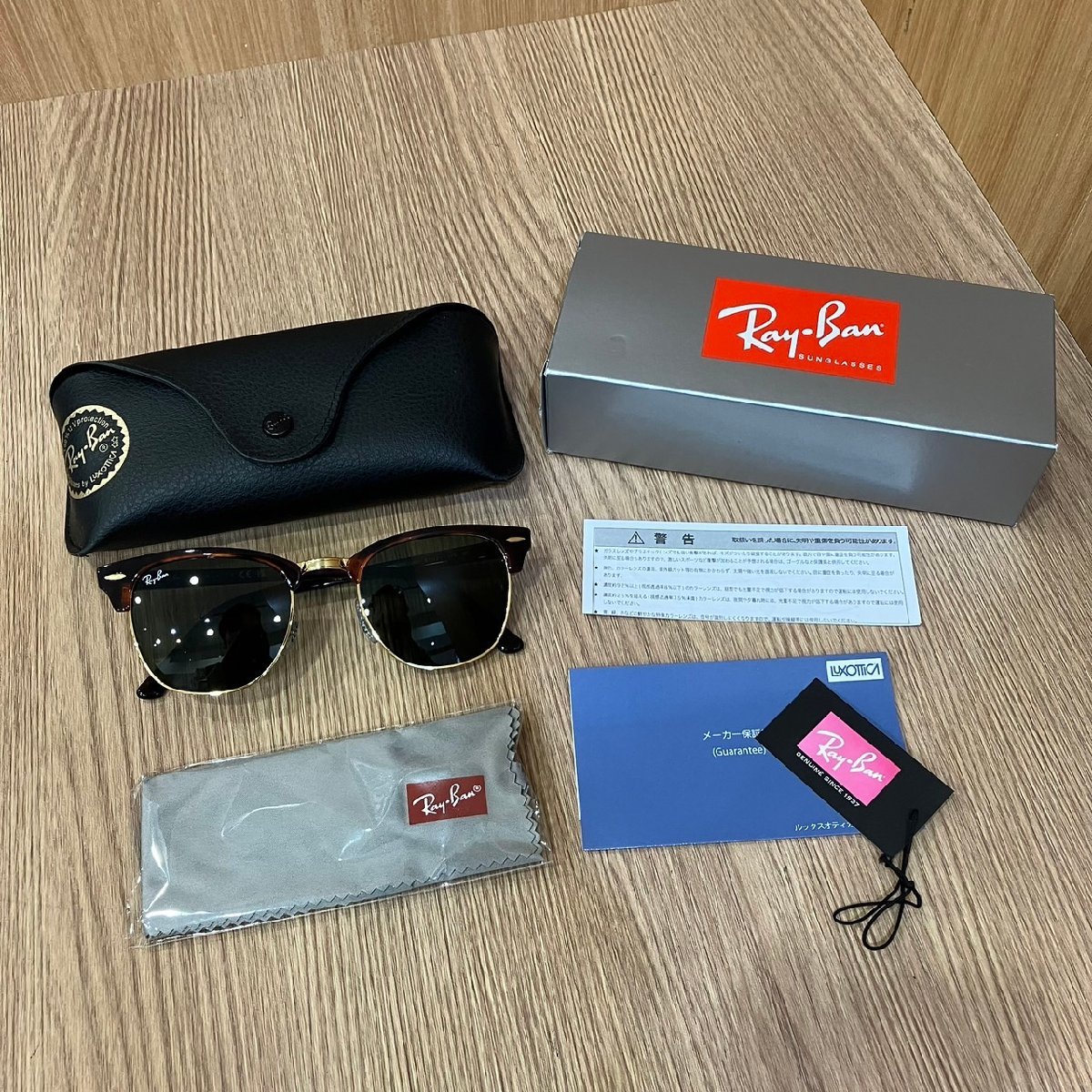  не использовался выставленный товар стандартный товар Ray Ban RayBan Clubmaster CLUBMASTER RB 3016 W0366 51 21 145 3N солнцезащитные очки очки с футляром очки AM ABA2