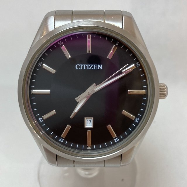 動作確認済※シチズン Citizen クォーツ QZ 腕時計 メンズ 1112-S109205 デイト 箱・コマあり MB YN ABA2の画像1
